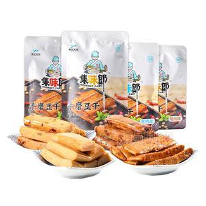 禹王集味郎黑鸭味烧烤味手磨豆干休闲食品自立袋装108g