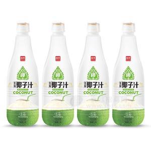 禧晏生榨椰子汁果肉椰汁植物蛋白飲料1.25L