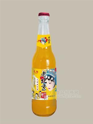 龙励老北京汽水香橙味碳酸饮料500ml