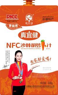 新疆真宜健NFC沙棘胡萝卜汁500g