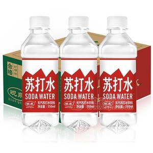 峴泉蘇打水無汽蘇打水飲料箱裝蘇打水350mlx24瓶