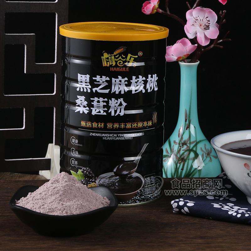 嗨谷樂(lè)黑芝麻核桃桑葚粉沖調(diào)食品招商