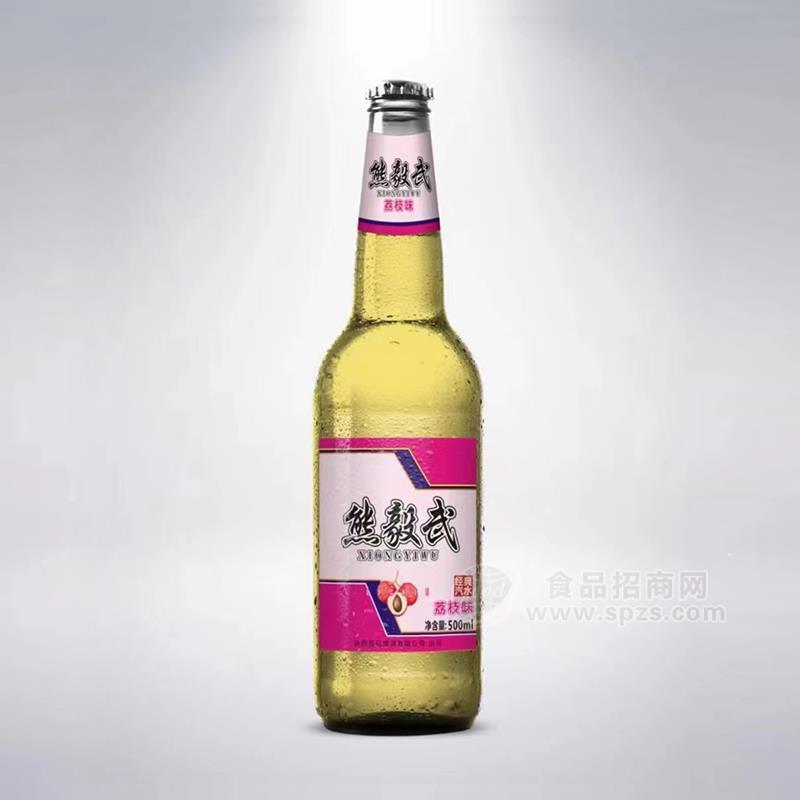 熊毅武经典汽水荔枝味瓶装汽水500ml