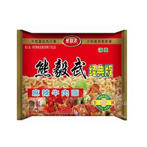 熊毅武經(jīng)典版麻辣牛肉面52g