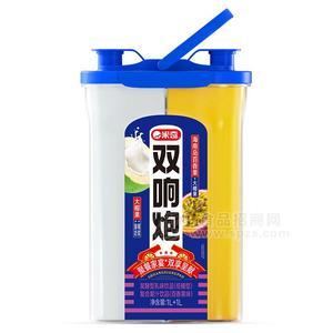 米奇双响炮发酵型乳味饮品椰奶+百香果（1L+1L）
