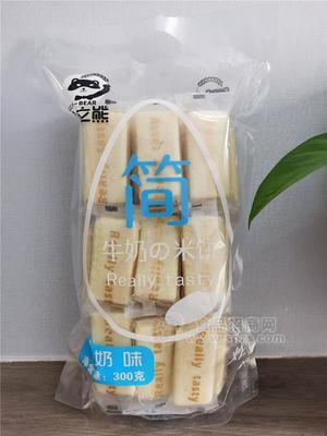 谷粒熊牛奶米餅300g休閑食品