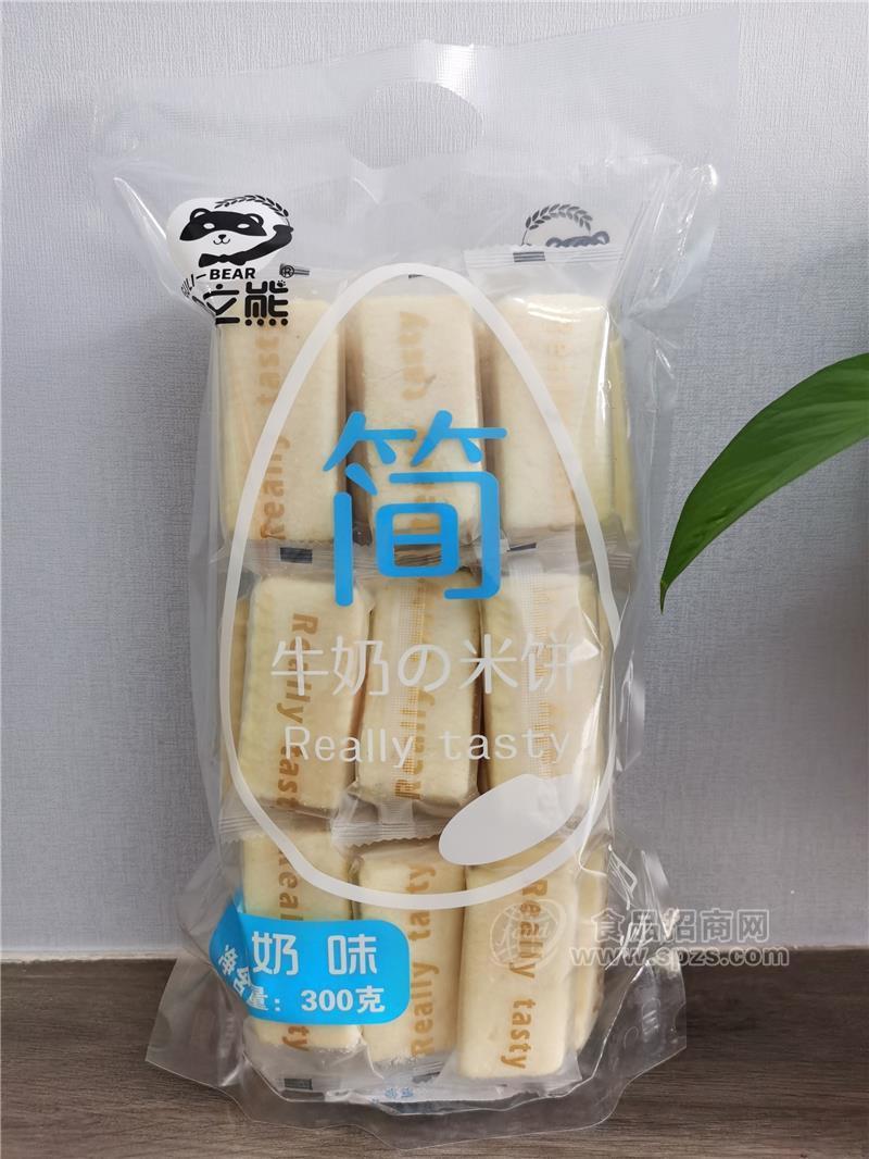 谷粒熊牛奶米饼300g休闲食品