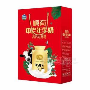 順有高鈣無(wú)蔗糖中老年牛奶復(fù)合蛋白飲品禮盒裝