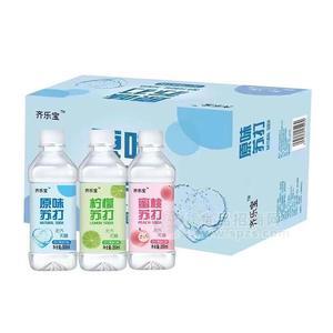 齊樂寶原味蜜桃味檸檬味蘇打果味飲料招商350ml
