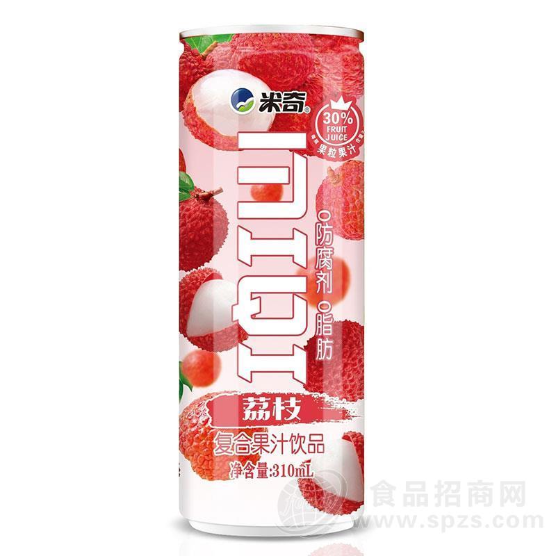 米奇荔枝复合果汁果肉饮料310ml