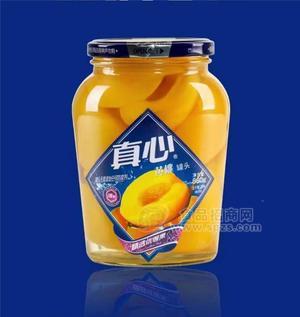 真心黄桃肉水果罐头招商代理880g