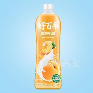 好百年果粒奶昔黃桃味乳味飲品乳飲料瓶裝招商1.5L