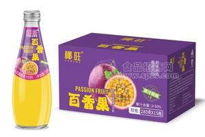 椰旺百香果汁280x15玻璃瓶復(fù)合乳酸菌果汁飲料