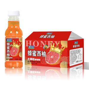 君乐冠蜂蜜西柚汁饮料大果粒饮料450mlx15瓶
