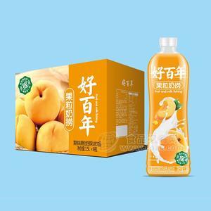 好百年黃桃味果粒奶撈乳味飲品1.5Lx6瓶