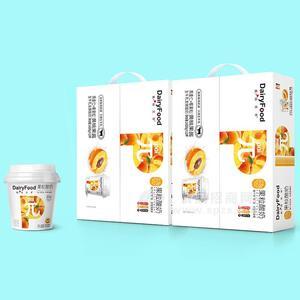 牛加加果粒酸奶黄桃燕麦发酵酸奶1x200gx12杯