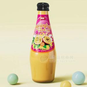 南圣復(fù)合乳酸菌百香果果汁飲料玻璃瓶飲料280mL