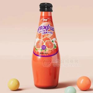 南圣玻璃瓶裝復合乳酸菌紅柚果汁飲料280mL