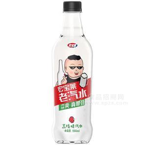 宏寶萊老汽水荔枝味汽水碳酸飲料550ml