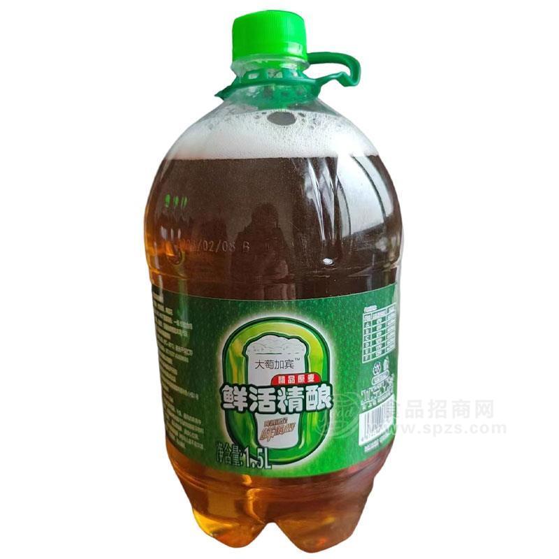 大萄加宾鲜啤酒精品原麦鲜活精酿1.5L