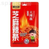 啵比鲜芝麻辣条爆香味火辣丝调味面制品1x80包