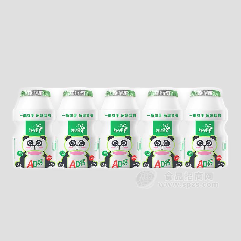 趣多星AD钙奶乳饮料瓶装招商100mlx5瓶