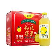 柚谷栗双柚汁大瓶分享装礼盒装果汁饮料1Lx4瓶