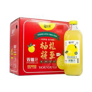 柚谷栗雙柚汁大瓶分享裝禮盒裝果汁飲料1Lx4瓶