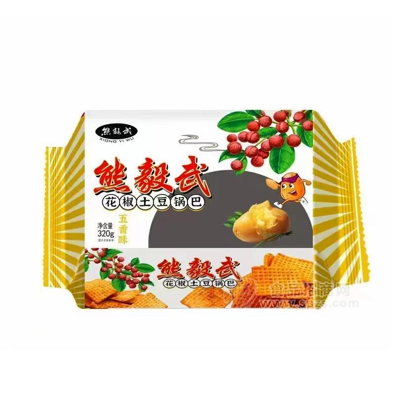 熊毅武五香味花椒土豆锅巴袋装招商320g