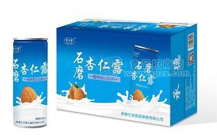 鑫润露石磨杏仁露240ml罐装植物蛋白饮料