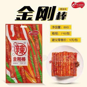 齊治亮亮辣條小零食爆辣味金剛棒86g