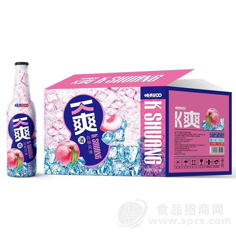 咔夫鸡尾酒K爽白桃风味果酒275mLx24瓶