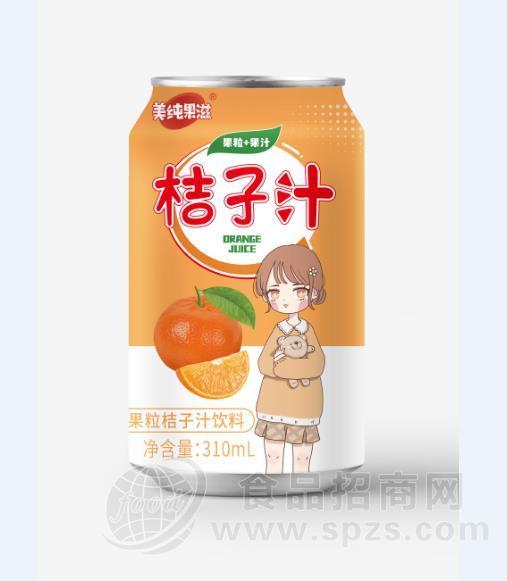 美纯果滋果粒桔子汁饮料310ml