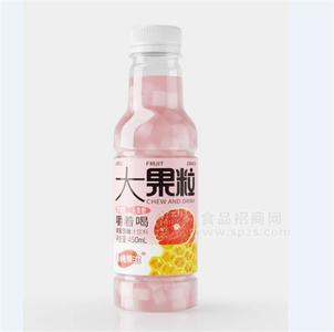 美纯果滋大果粒蜂蜜西柚果汁果粒饮料450ml