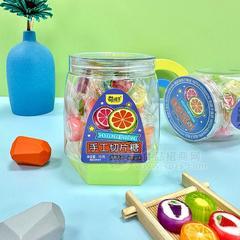 萌孩子手工切片糖瓶装糖果实物图招商105g