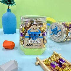 萌孩子沙嗲味牛肉粒瓶装休闲零食招商68g