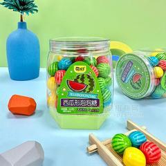 萌孩子西瓜形泡泡糖瓶装招商165g