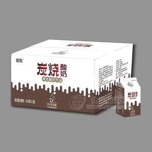 首牧炭烧酸奶乳饮料450gx12盒