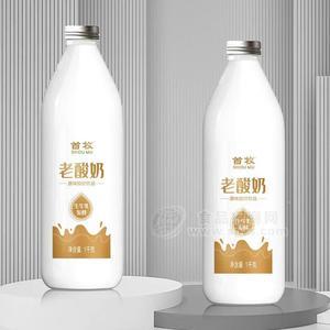 首牧老酸奶原味酸奶饮品乳饮料1kg