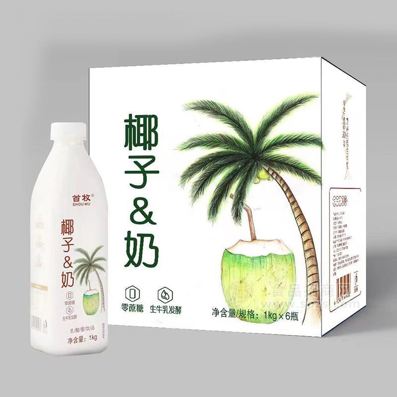 首牧椰子奶乳酸菌飲品1kgx6瓶