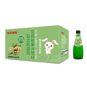 欢乐快车猕猴桃果汁饮料复合乳酸菌果汁280gx15瓶