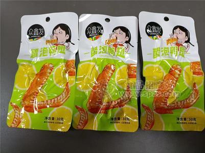 眾鑫發(fā)醋泡鴨翅30g休閑肉制品零食獨立包裝