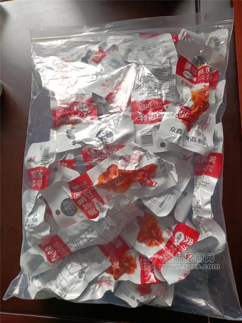 眾鑫發(fā)奧爾良風(fēng)味鴨翅根香辣味休閑肉制品零食獨(dú)立包裝