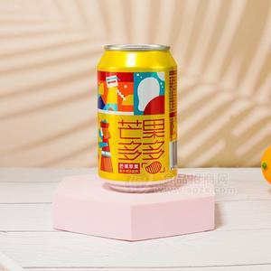 芒果多多易拉罐装芒果苹果复合果汁饮料310ml