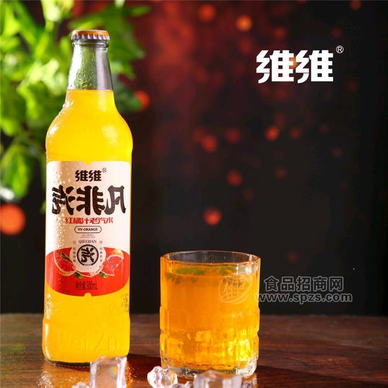 維維紅橘汁果汁汽水玻璃瓶裝500ml