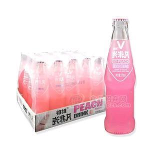 维维樱花白桃果汁汽水275ml