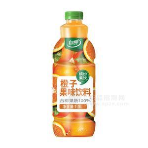 臺椰繽紛果飲橙子果味飲料1.5L