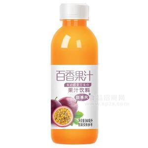 甜美風百香果果汁飲料360ml