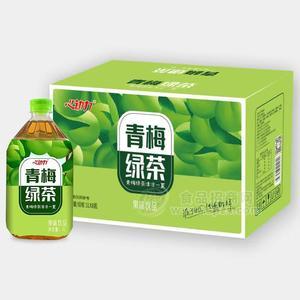 心動力青梅綠茶果味飲品1LX8瓶