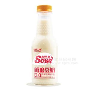 泰歡樂鮮磨豆奶植物蛋白飲料500ml